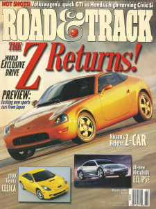 ROAD & TRACK 1999 MAR - CLK-GTR, Z3, C4R, COBRA